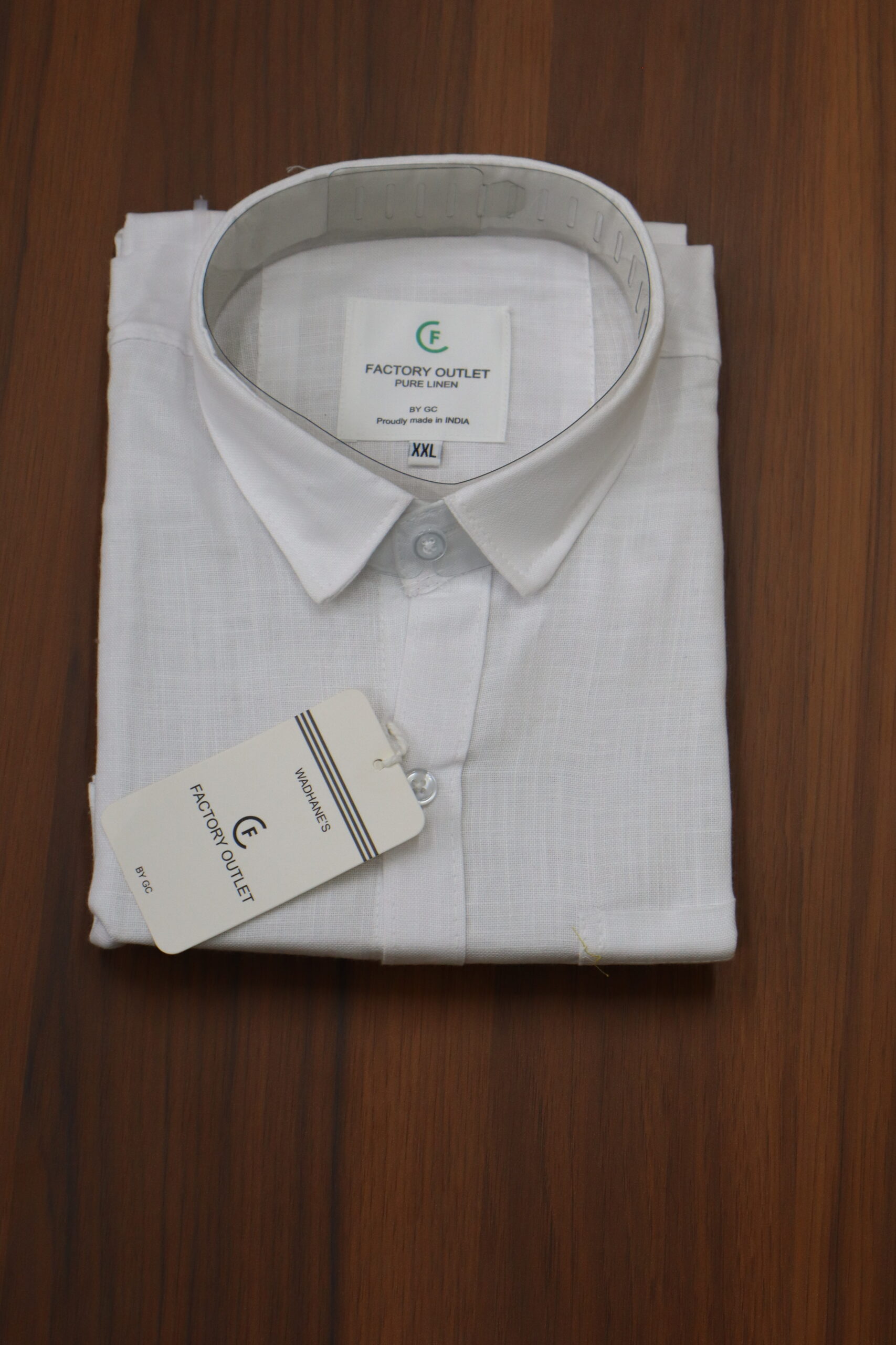 MAHARAJA LINEN HALF SHIRTS WHITE