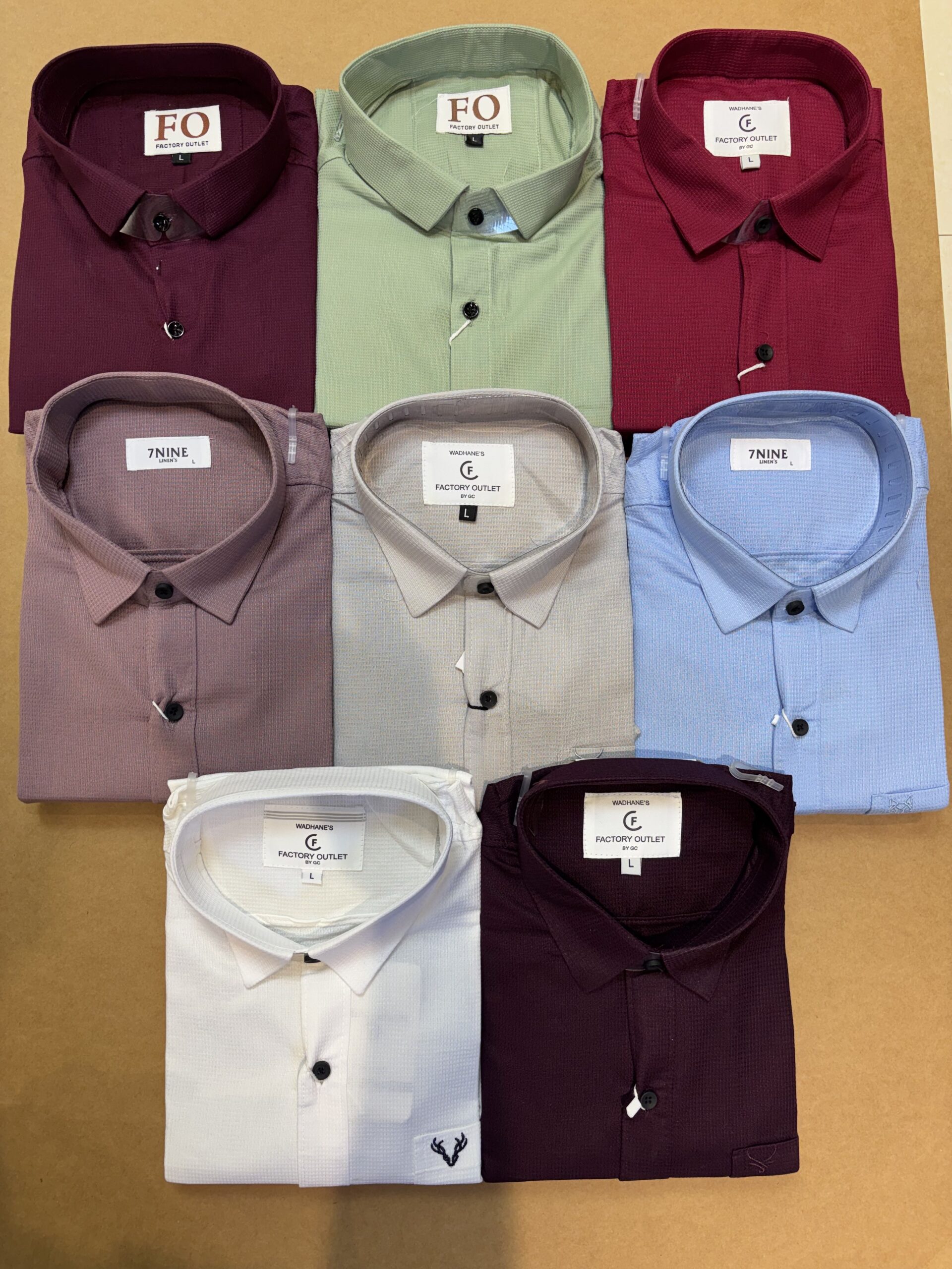 WAFFLE PLAIN SHIRTS WHITE - Image 2