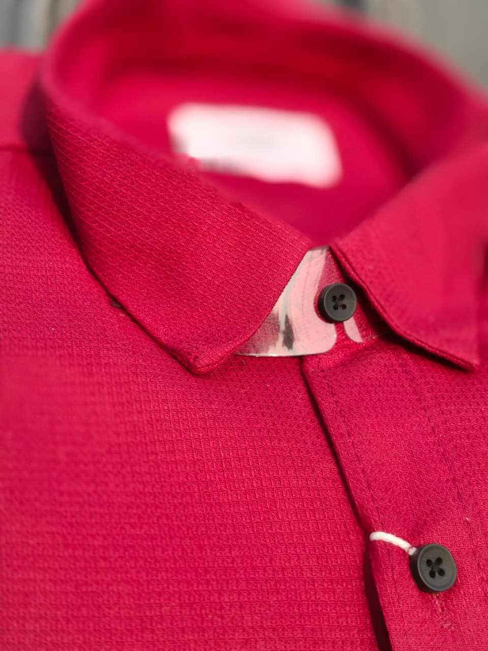 WAFFLE PLAIN SHIRTS WHITE - Image 9