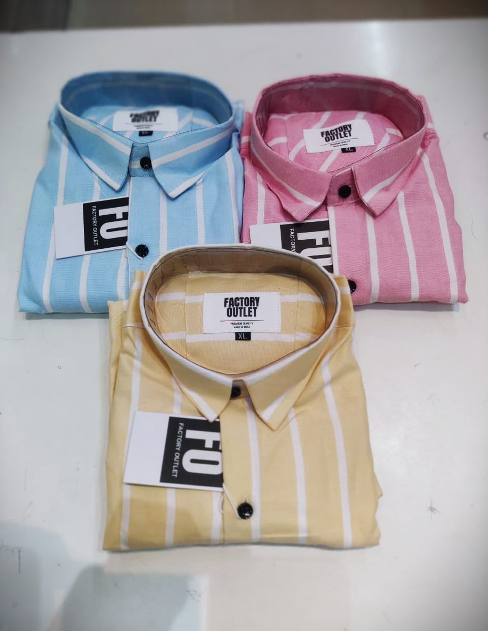 Oxford Vertical Stripe Shirts