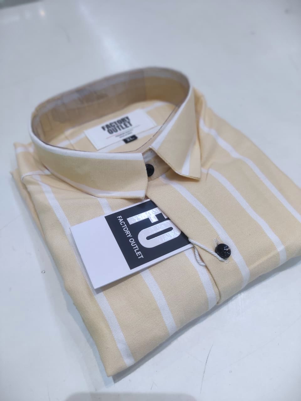 BIG SIZE OXFORD VERTICAL STRIPE SHIRT - Image 4