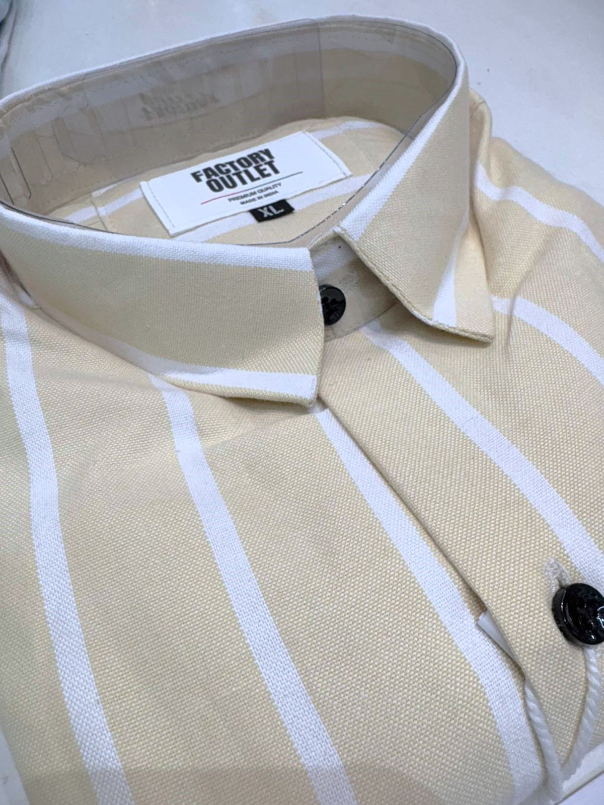 BIG SIZE OXFORD VERTICAL STRIPE SHIRT - Image 5