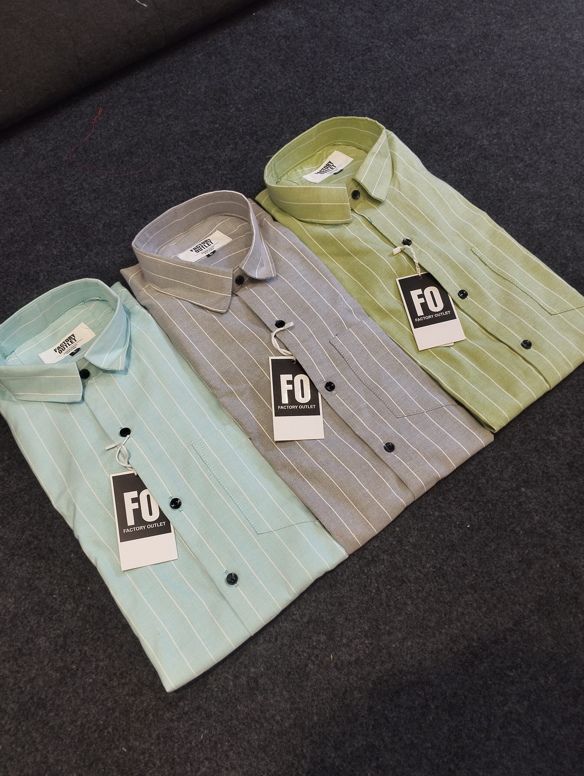 Oxford Vertical Small Stripe Shirts