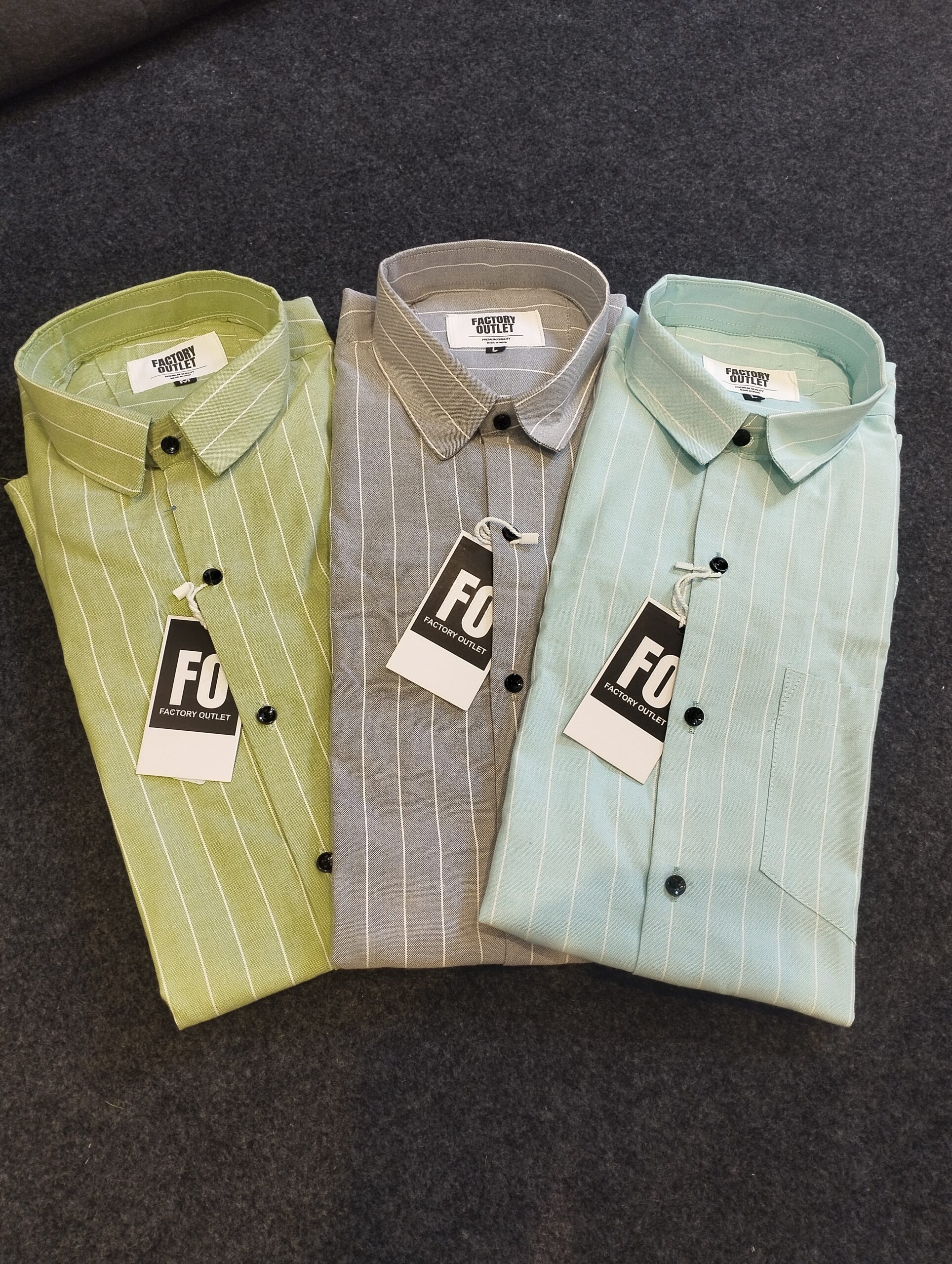 Oxford Vertical Small Stripe Shirts - Image 7