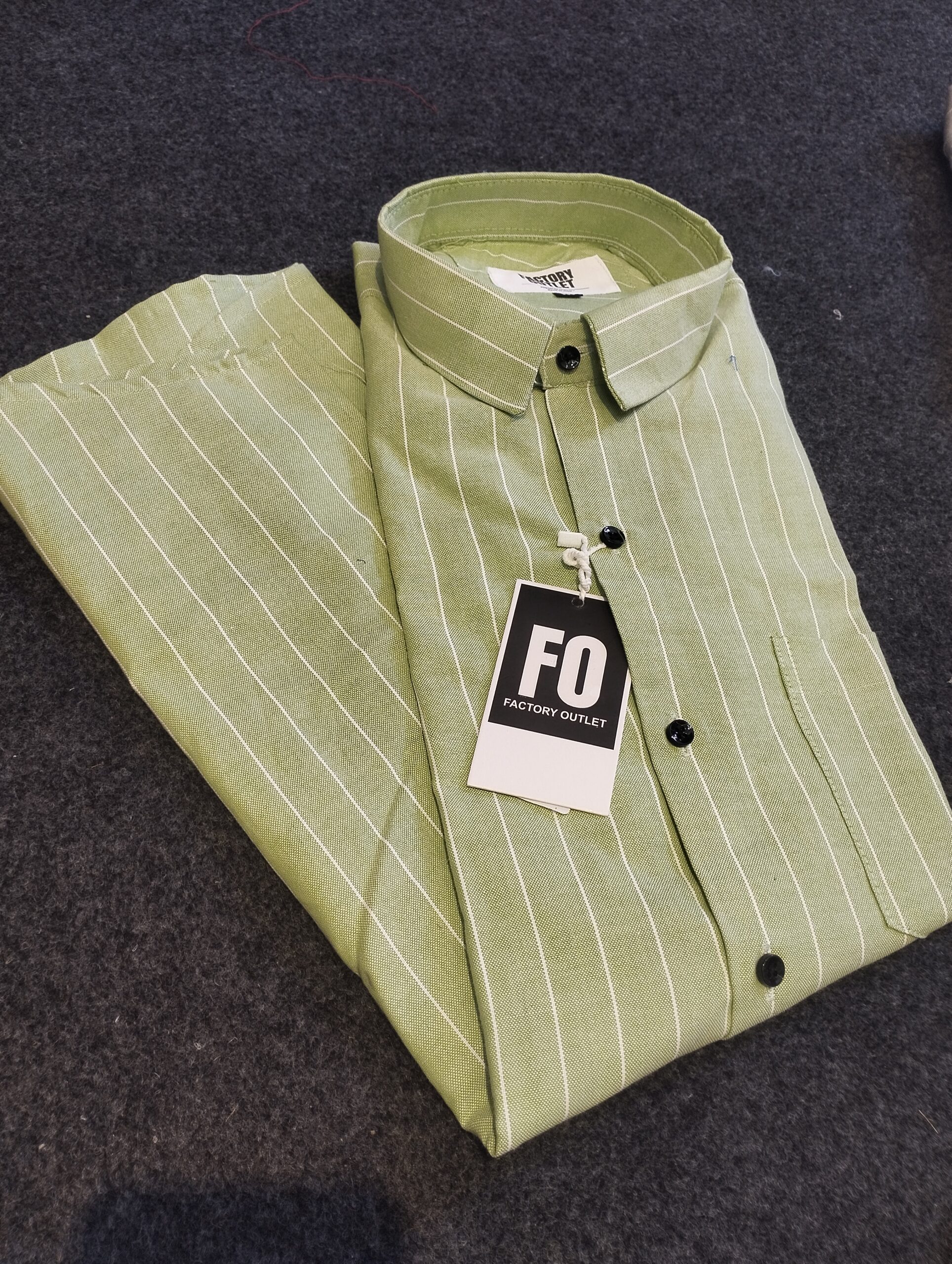 Oxford Vertical Small Stripe Shirts - Image 6
