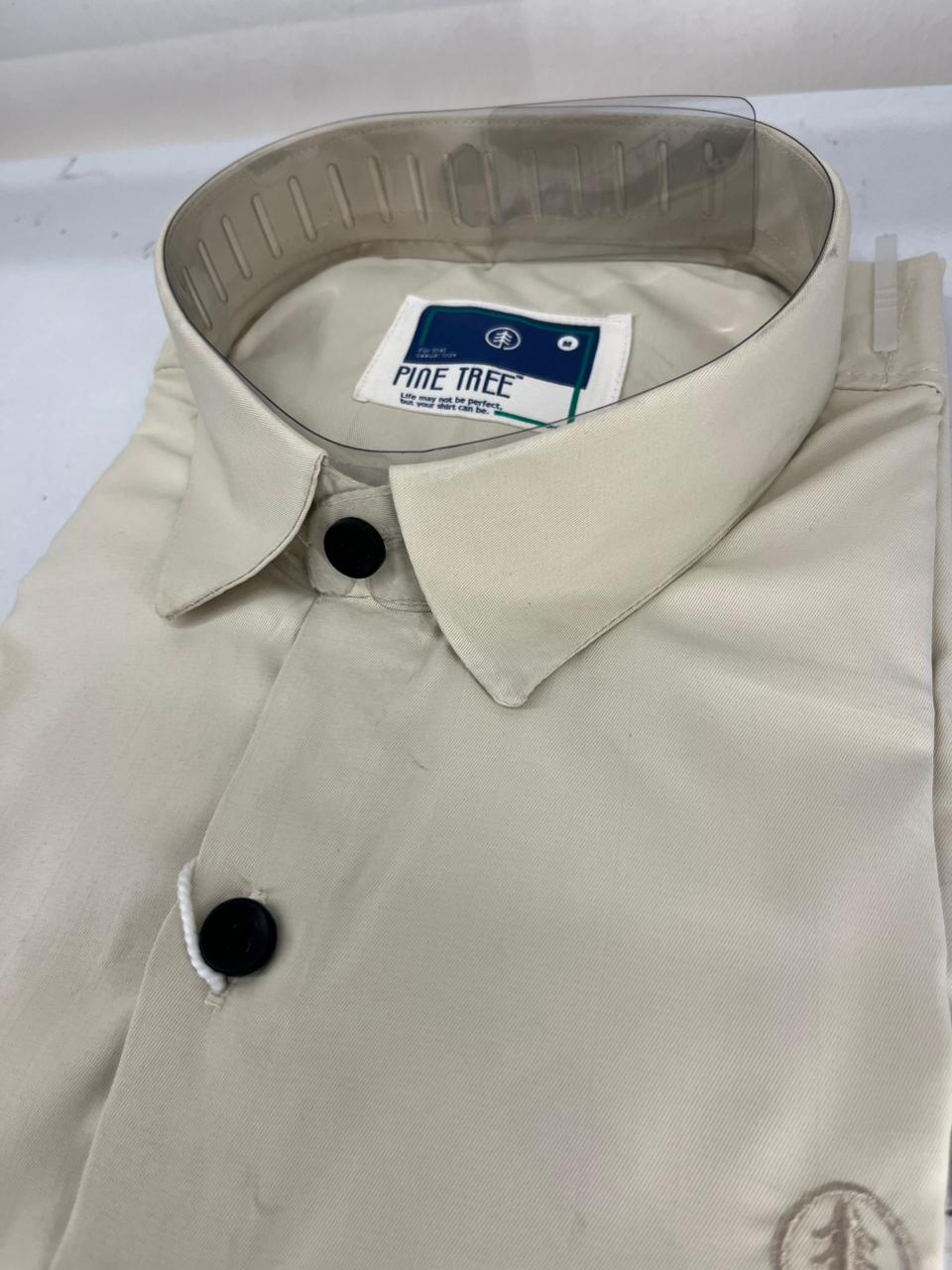 PLAIN IMPORTANT SATIN SHIRT CREAM - Image 4