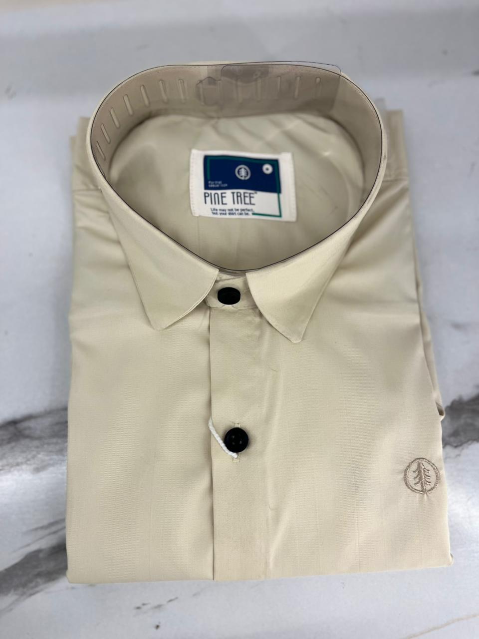 PLAIN IMPORTANT SATIN SHIRT CREAM