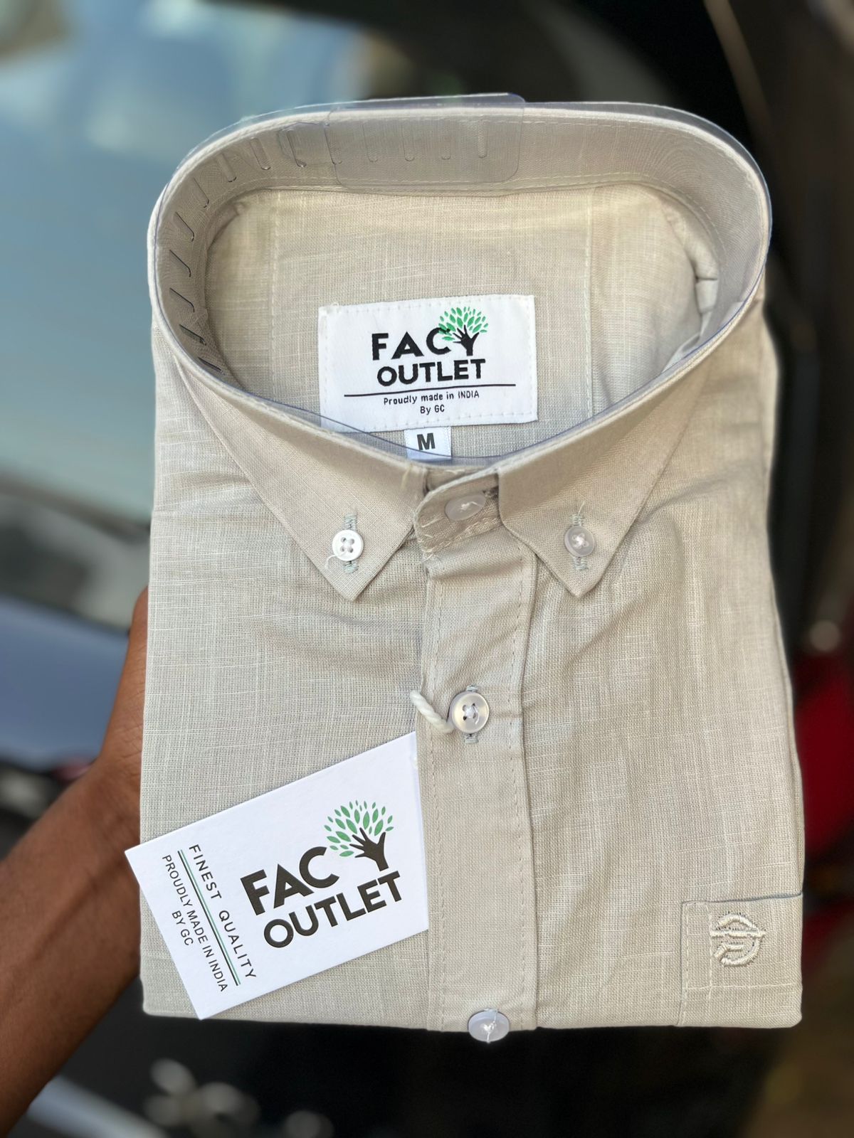 GC PREMIUM LINEN SHIRT GRAY