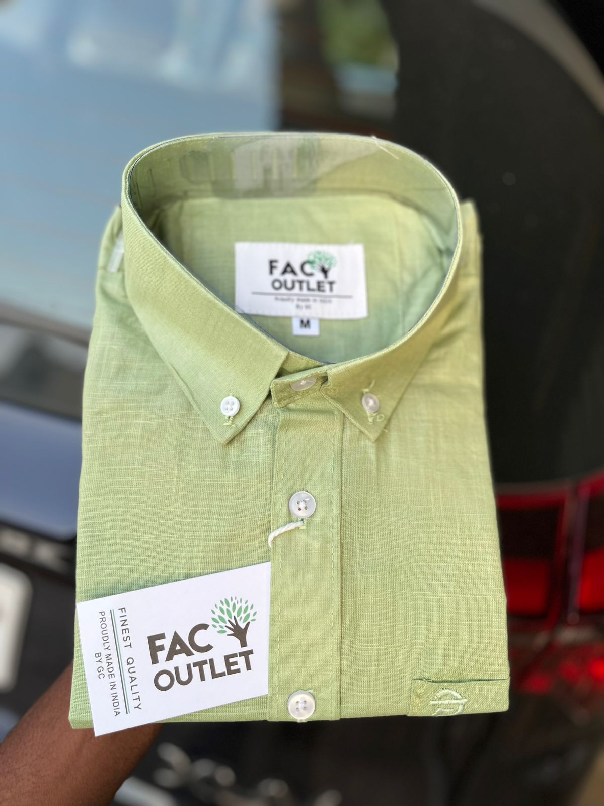 GC PREMIUM LINEN SHIRT SAGE GREEN