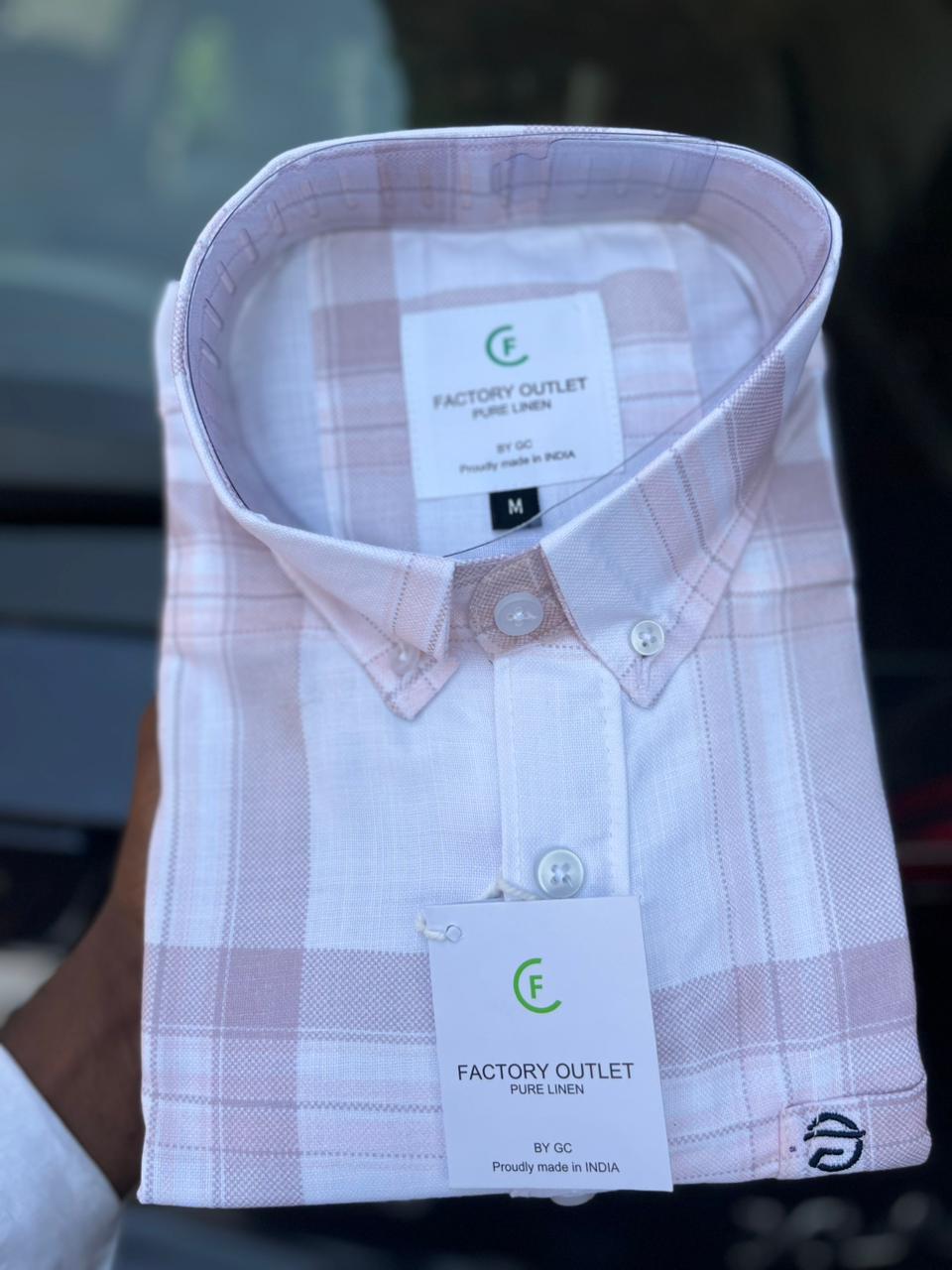classic checks LOWER BUTTON LIGHT PINK
