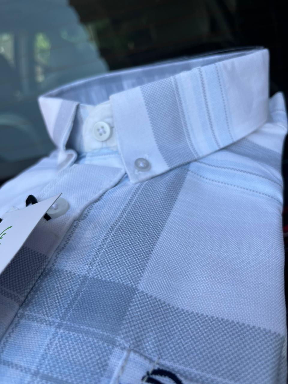 classic checks LOWER BUTTON GRAY - Image 2