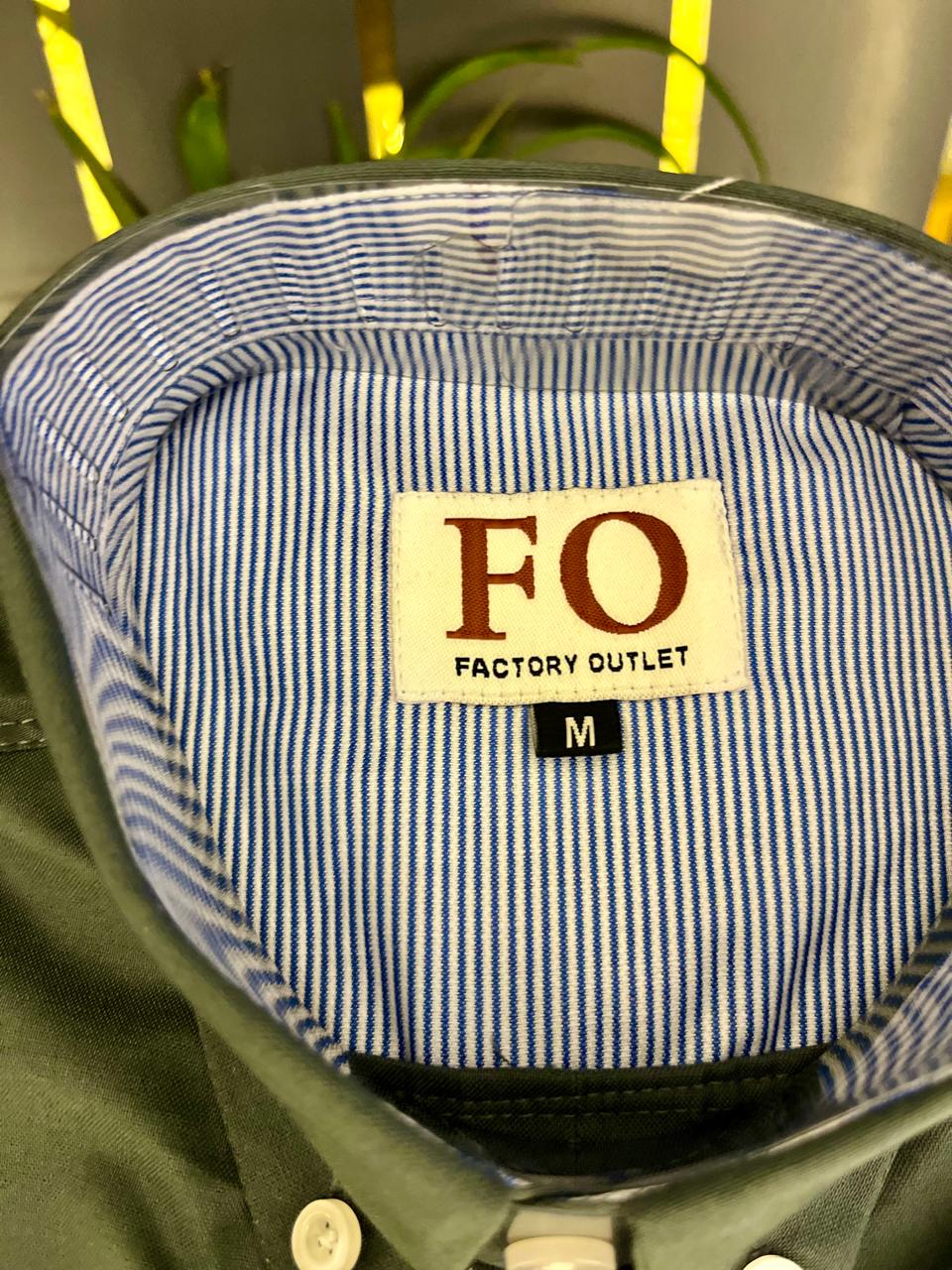 OXFORD LYCRA PLAIN SHIRT MOSS GREEN - Image 2