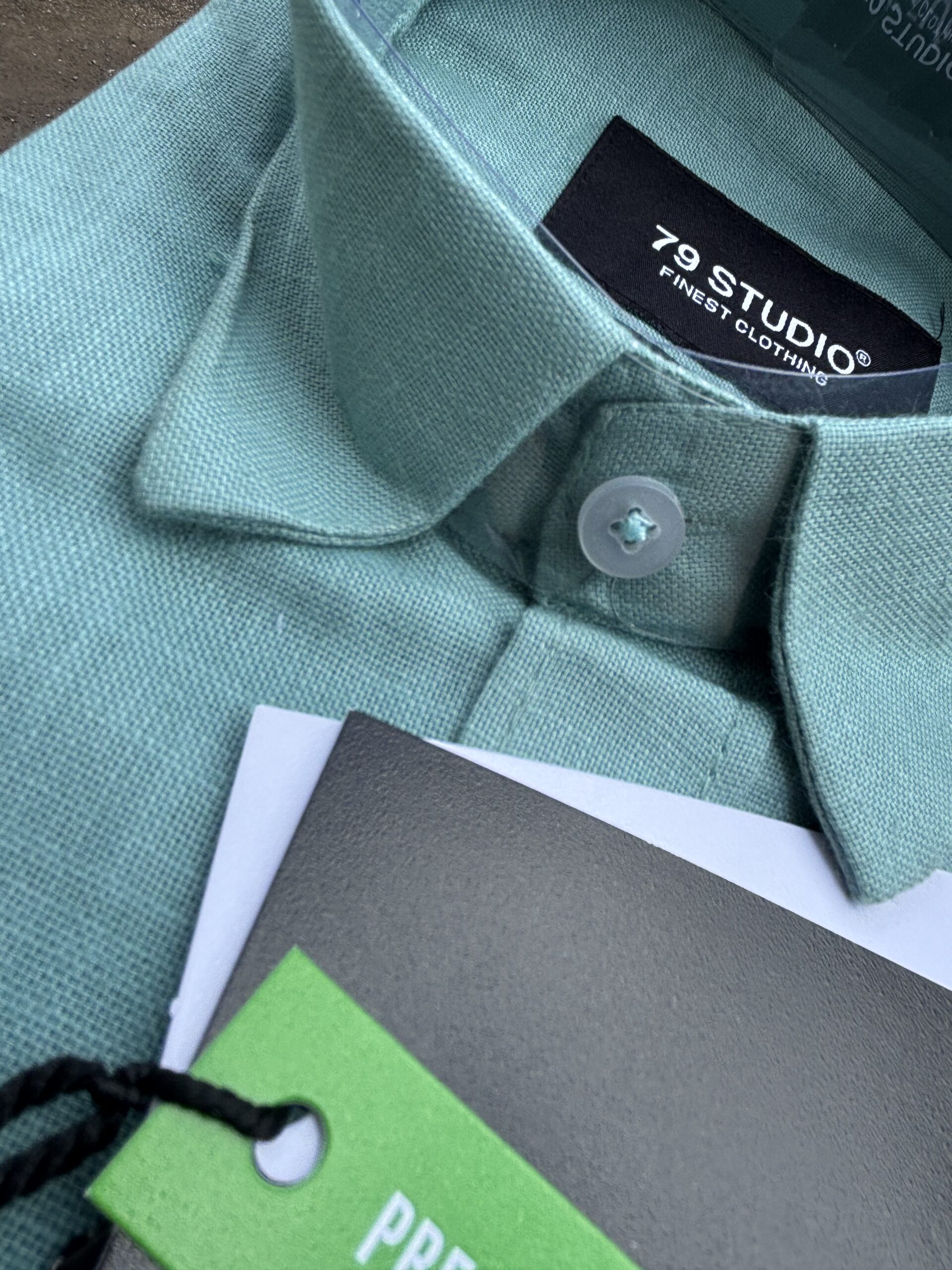 MAHARAJA LINEN MINT GREEN - Image 4