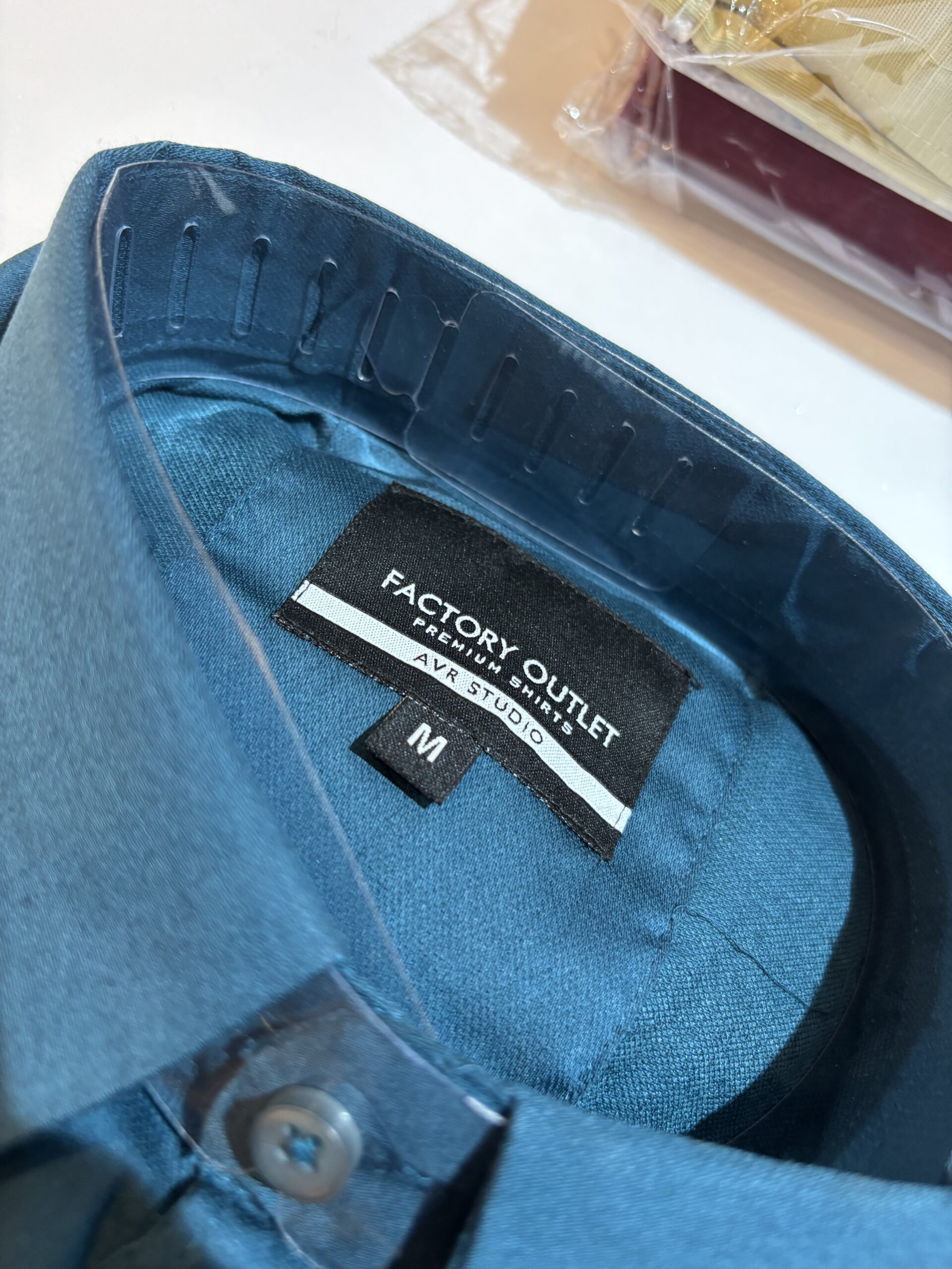 PLAIN DOBBY LYCRA TEAL BLUE - Image 3